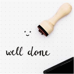 Produktbild für Motivstempel Rico-Design Paper Poetry Mini Happy, aus Holz