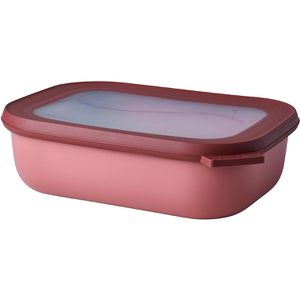 Mepal Vorratsdose Cirqula Vivid mauve, Kunststoff, 1 Liter, luftdicht, rot, eckig