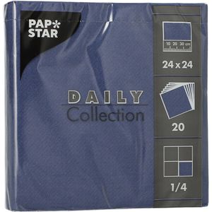 Servietten Papstar Daily Collection, dunkelblau