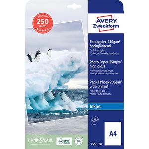 Produktbild für Fotopapier Zweckform 2556-20 Premium, für Inkjet, A4
