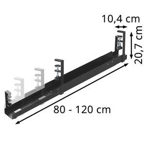 Produktbild für Kabelwanne Neomounts ADS07-120BL, schwarz