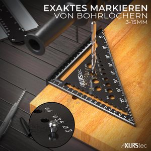 Produktbild für Winkeldreieck KLRStec 5224399, aus Aluminium, Set