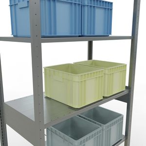 Produktbild für Schwerlastregal Schulte 12751, 6 Metallböden