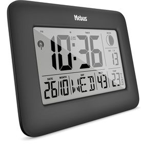 Produktbild für Wanduhr Mebus 46732, Kunststoff, digital, Funkuhr
