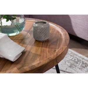Produktbild für Couchtisch Wohnling WL5.678, aus Massivholz, sheesham