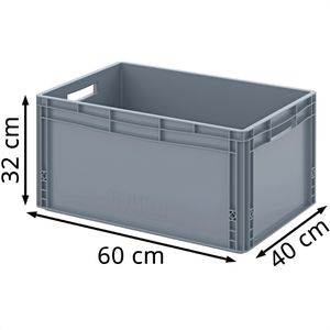 Produktbild für Eurobox AUER EG 64/32, grau, 66 Liter