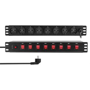 Steckdosenleiste LogiLink PDU8D01, PDU, 2m Kabel