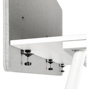 Produktbild für Tischtrennwand hJh-OFFICE 891010, hellgrau