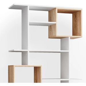 Produktbild für Bücherregal Vicco Cube, weiß / sonoma eiche