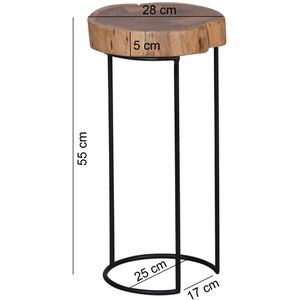 Produktbild für Beistelltisch Wohnling Akola WL1.553, akazie