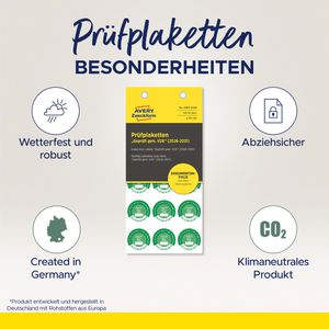 Produktbild für Prüfplaketten Zweckform 6985, Geprüft gem. VDE