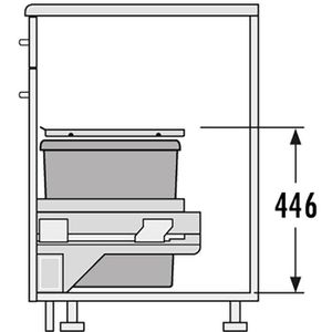 Produktbild für Einbaumülleimer Hailo AS Euro Cargo S 300, 3610121