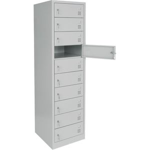 Produktbild für Schließfachschrank G-Office LSL.10, lichtgrau