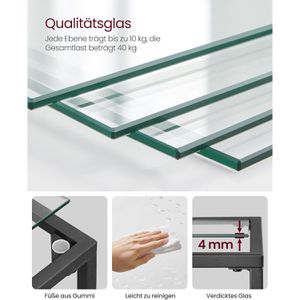 Produktbild für Bücherregal Vasagle LGT028B61, schwarz