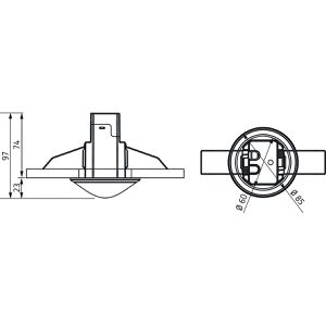 Produktbild für Präsenzmelder Theben theRonda S360-100 DE WH