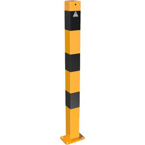 Produktbild für Absperrpfosten Schake 470PBG/1, 1 Öse, schwarz/gelb, Metall