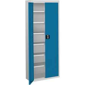 Produktbild für Magazinschrank Mauser MKST4/17, grau / blau