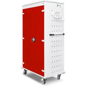 Produktbild für Laptopwagen Rotstahl 462898, grau / rot