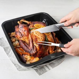Produktbild für Auflaufform Zenker XXL Bräter 7203, schwarz, aus Emaille