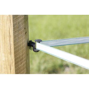Produktbild für Isolatoren AKO Cavallo, mit Holzgewinde, Band-Eckisolator