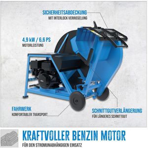 Produktbild für Wippsäge Güde BWS 700, 01733, Benzin