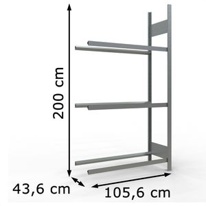Produktbild für Anbauregal Schulte 20771, für Reifenregal