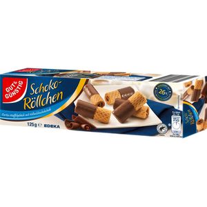 Waffeln Gut&Günstig Schoko-Röllchen Vollmilch