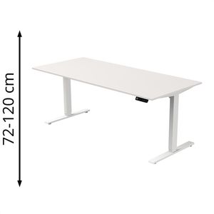 Schreibtisch Kerkmann Move 3, weiß / weiß