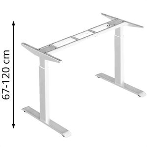 Schreibtischgestell LMG FYED-2-WS, weiß, 4 Memoryspeicher