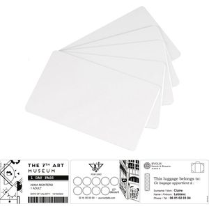 Produktbild für Papierkarten Evolis C2501, weiß, blanko