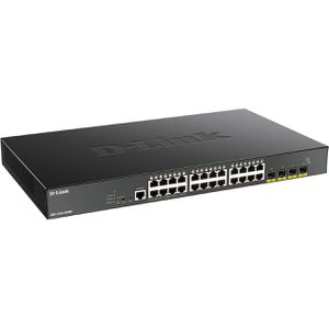 Switch D-Link Gigabit Smart, DGS-1250-28XMP/E, managed