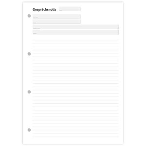 Produktbild für Gesprächsnotiz notizblock24 1302020602 liniert, A4