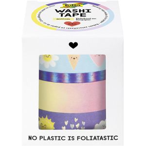 Produktbild für Washi-Tape Folia 26453 Hotfoil, mit Glanzeffekt, Sunnyside