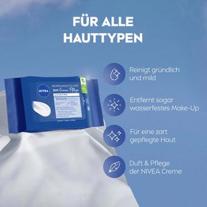 Produktbild für Abschminktücher Nivea Reinigungstücher 3in1 Creme Pflege