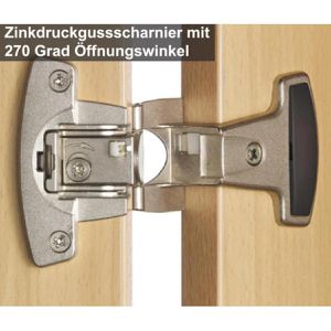 Produktbild für Kombischrank Hammerbacher H-Serie, weiß