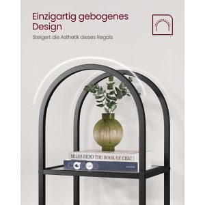 Produktbild für Bücherregal Vasagle LGT501G01, schwarz
