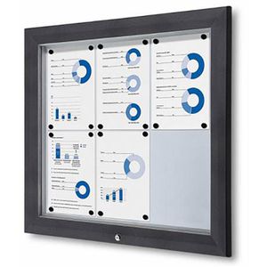 Produktbild für Schaukasten Showdown-Displays anthrazit, B1, außen