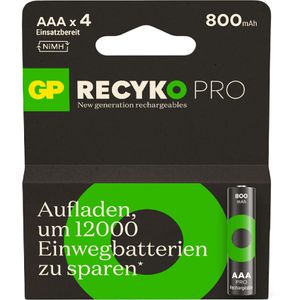 Produktbild für Akku GP Batteries ReCyko Pro, 1,2 V, 800 mAh