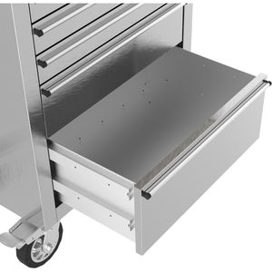 Produktbild für Werkbank Güde GW 5 INOX, silber, mit Rollen