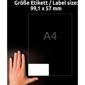 Produktbild für Versandetiketten Zweckform J8173-25, weiß