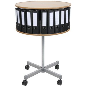 Produktbild für Ordnerdrehsäule Reef RM081BB1, buche, 1 Etage