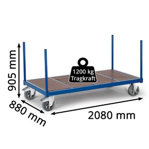 Produktbild für Transportwagen Rollcart Rungenwagen, 02-1242