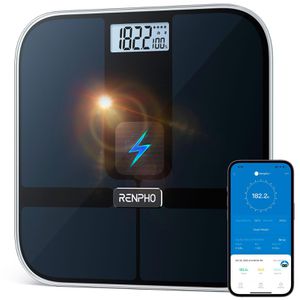 Produktbild für Personenwaage RENPHO Elis Solar 2, A020-BK, App-fähig, schwarz