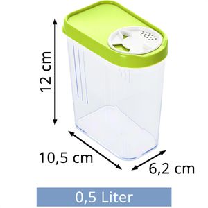 Produktbild für Schüttdose Kigima grün, aus Kunststoff, Set