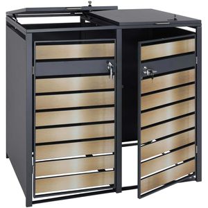 Mülltonnenbox Mendler HWC-J81, Metall