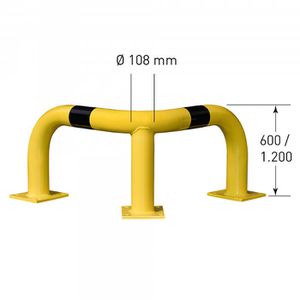 Produktbild für Rammschutzbügel Moravia XL, aus verzinktem Stahl, Außenbereich