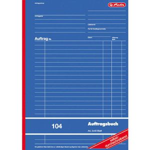 Produktbild für Auftragsbuch Herlitz 104, A4