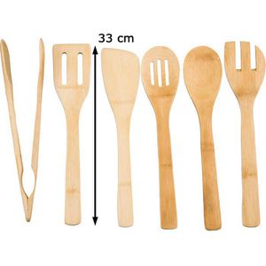 Produktbild für Küchenhelfer-Set Zeller Bamboo 25274, mit Behälter