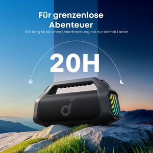 Produktbild für Bluetooth-Lautsprecher Soundcore Boom 2 Pro, schwarz