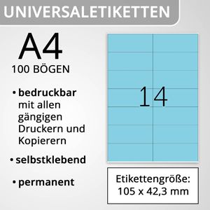 Produktbild für Universaletiketten Herma 4558, Special, blau